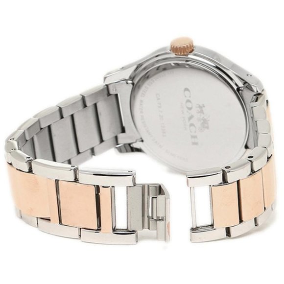 Coach Rose Gold Maddy Two Tone Set Bracelet W6183 Watch (Need Battery Change) - Picture 3 of 6